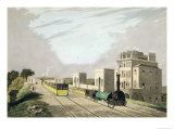 View of the Manchester and Liverpool Railway Taken at Newton 1825 Giclee Print by Charles Calvert