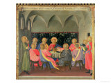 The Last Supper, Detail of Panel Three of the Silver Treasury of Santissima Annunziata, c. 1450-53 Giclee Print by Fra Angelico 