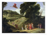 Mercury and Herse Lámina giclée por Jacob Symonsz Pynas Or Pinas
