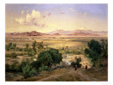 The Valley of Mexico from the Low Ridge of Tacubaya, 1894 Giclee Print by Jose Velasco