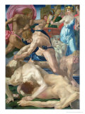 Moses and the Daughters of Jethro, circa 1523 reproduction procédé giclée par Rosso Fiorentino (Battista di Jacopo) 