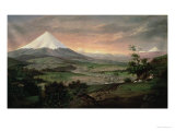 The Cotopaxi, Ecuador, 1874 Giclee Print by Rafael Troya