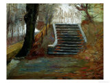 The Steps at the Frederiksberg Gardens, Copenhagen Giclee Print by Christian Clausen