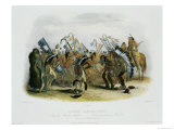 Ischoha-Kakoschochata, Dance of the Mandan Indians Giclee Print by Karl Bodmer