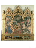 Adoration of the Magi (stained glass) reproduction procédé giclée par Gentile Da Fabriano 