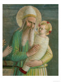 Simeon with the Christ Child, Detail from the Presentation in the Temple, 1442 Giclee Print by Fra Angelico 