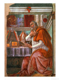 St.Augustine in His Cell, circa 1480 Giclee Print by Sandro Botticelli