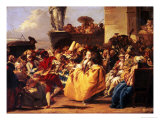 The Minuet or Carnival Scene Giclée-tryk af Giandomenico Tiepolo The Minuet or Carnival Scene Giclée-tryk af Giandomenico Tiepolo