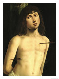 Saint Sebastian Lámina giclée por Lorenzo Costa
