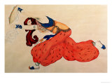 A Study for a Figure of a Dancer for Scheherazade Reproduction procédé giclée par Leon Bakst