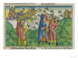 Facsimile Copy of Exodus 10:1-20 the Seven Plagues of Egypt: the Plague of Locusts Giclee Print