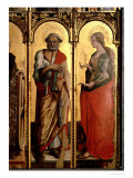 St. Peter and St. Mary Magdalene, Detail from The Santa Lucia Triptych Lámina giclée por Carlo Crivelli