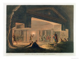 Interior View of the Catacombs at Alexandria, Plate 11 from "Views in Egypt" Giclee Print by Luigi Mayer