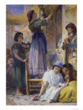 Preparing for the Festival, 1869 Giclee Print by Frank Topham