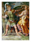 Thetis Giving Achilles His Arms reproduction procédé giclée par Giulio Romano
