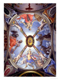 The Ceiling of the Chapel of Eleonora of Toledo Depicting St. Michael Archangel Conquering Satan Giclee Print by Agnolo Bronzino