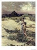 Hagar and Ishmael Giclee Print by Jean-Charles Cazin 