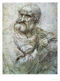 Study for an Apostle from the Last Supper reproduction procédé giclée par Leonardo da Vinci 