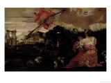 Moses and the Burning Bush Giclee Print by Paolo Veronese