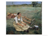 The Haymakers, 1877 reproduction procédé giclée par Jules Bastien-Lepage