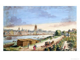 View of the Town of Frankfurt, Facing South Giclee Print by Johann Jacob Koller