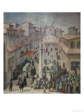 Piazza Del Mercato Vecchio, Florence, 1555 Giclee Print by Jan van der Straet Piazza Del Mercato Vecchio, Florence, 1555 Giclee Print by Jan van der Straet