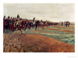 The Cuirassiers Before Their Charge at the Battle of Austerlitz in 1805, Detail, 1878 Giclee Print by Jean-Louis Ernest Meissonier