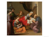 The Birth of St. John the Baptist Giclee-trykk av Giuliano Bugiardini