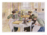 Trousseau, Published in "Lasst Licht Hinin," ("Let in More Light") 1910 Giclee Print by Carl Larsson