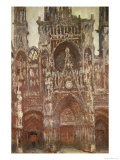 Rouen Cathedral, Evening, Harmony in Brown, 1894 Giclee Print by Claude Monet