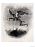 Mephistopheles' Prologue in the Sky, from Goethe's Faust, 1828 reproduction procédé giclée par Eugene Delacroix