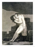Love and Death, Plate 10 of "Los Caprichos," Published 1799 Giclee Print by Francisco de Goya
