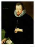 Portrait of Sir Robert Cecil 1st Viscount Cranborne and 1st Earl of Salisbury Lámina giclée por John De Critz