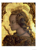 St. Catherine of Alexandria, Detail from the San Martino Polyptych Giclee Print by Carlo Crivelli