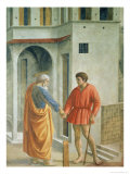 Tribute Money, circa 1427 Reproduction procédé giclée par Tommaso Masaccio