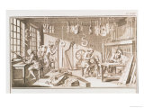 The Instrument Maker's Workshop, Detail reproduction procédé giclée par Robert Benard