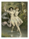 Two Ladies on a Swing, Illustration from 