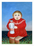 The Girl with a Doll, circa 1905 Lámina giclée por Henri Rousseau