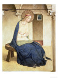 The Annunciation, Detail of the Virgin, circa 1438-45 Giclee Print by Fra Angelico 