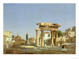 The Gate of Agora in Athens, 1843 Reproduction procédé giclée par Ippolito Caffi