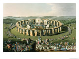 Grand Conventional Festival of the Britons, Aquatinted and Published by Robert Havell 1815, Giclee Print