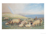 On the Hillside in Spring, Amberley, 1888 Giclee Print by Alfred Fitzwalter Grace