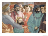 The Raising of the Son of Theophilus, King of Antioch, circa 1427 (Detail) Giclee Print by Tommaso Masaccio