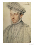 Portrait of King Charles IX of France, 1566 Reproduction procédé giclée par Francois Clouet