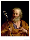 St. Joseph Lámina giclée por Guercino (Giovanni Francesco Barbieri)