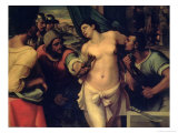 The Martyrdom of St. Agatha, 1520 Giclée-tryk af Sebastiano del Piombo The Martyrdom of St. Agatha, 1520 Giclée-tryk af Sebastiano del Piombo