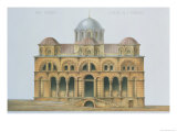Facade of Mefa Dzamissi, the Church of St. Theodore, from "Church Architecture of Constantinople" Giclee Print by D. Pulgher