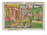 Facsimile Copy of Exodus 2 1-6 Moses Being Floated Down the Nile and Discovered Giclee Print