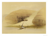 Excavated Temple of Abu Simbel, from "Egypt and Nubia," Vol.1 Giclee Print by David Roberts