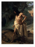 Samson Slays the Lion reproduction procédé giclée par Francesco Hayez